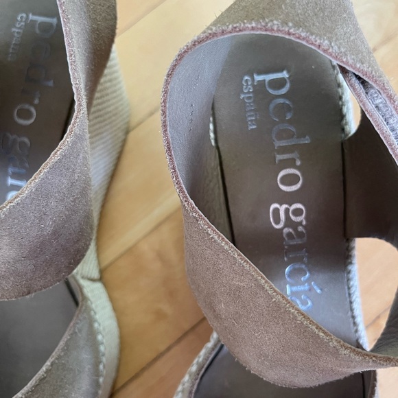 Pedro Garcia Suede Espadrille Wedges - Picture 2 of 4